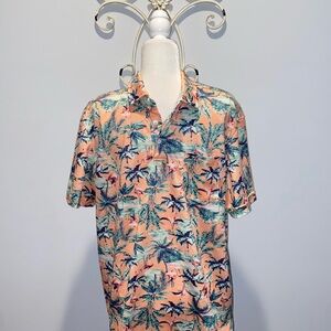 NEW Izod Saltwater Tropical Polo Shirt - Large